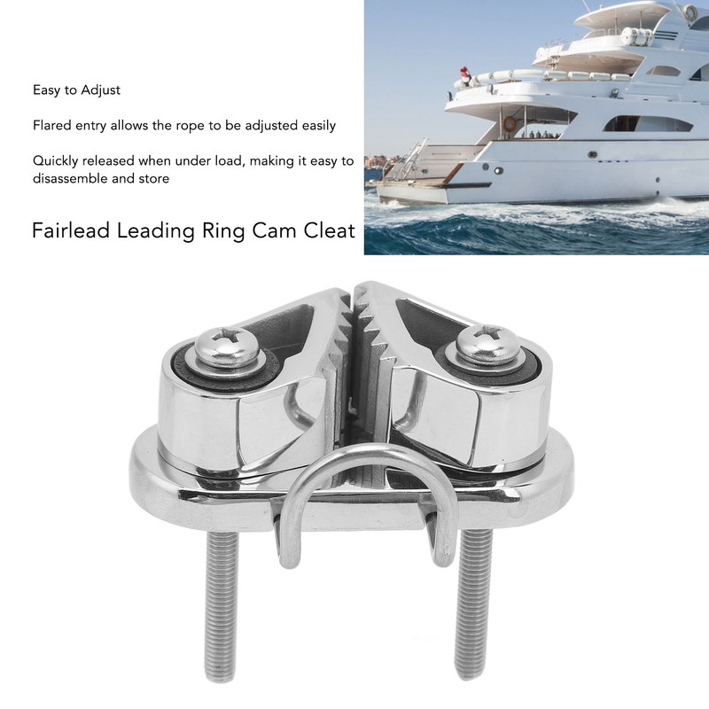 Marine Cam Cleat 316 Stainless Steel Fairlead Leading Ring Anchor