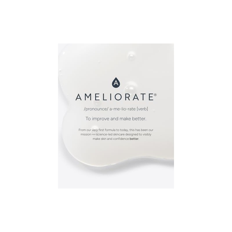 AMELIORATE Transforming Body Exfoliant 300ml for Keratosis Pilaris (KP), Bumpy