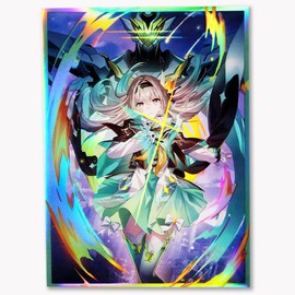 60ct Holographic Flashing (Firefly) Top Loading Trading Card Sleeves Deck Protector for MTG/TCG/PTCG Art Anime Printing Card Sleeves Protectors 67x92mm