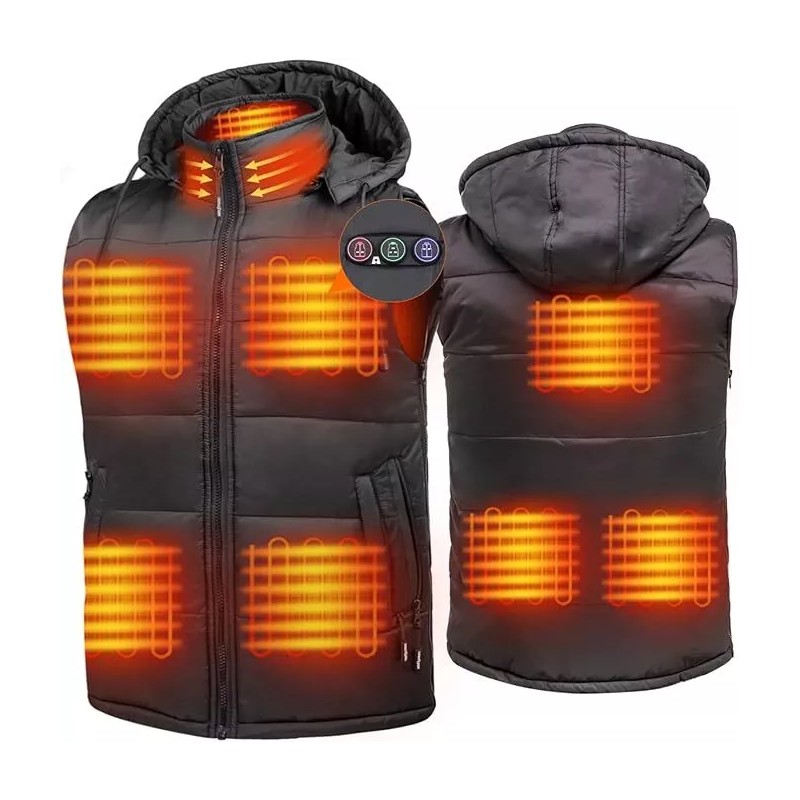DUKUSEEK Heated Vest for Hunting Size Adjustable Heating Vest with