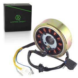 Magneto Stator with Flywheel Rotor Kit 12 Coil 5 Wire Copper DC Stators for GY6 50cc 125cc 150cc 4 Stroke Moped Scooter ATV Quad Go Kart Scooter (GY6 12 Coils DC Stator Flywheel Rotor Kit)