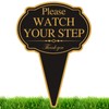 XIAOKAIYAN Please Watch Your Step Sign with Stake Outdoor