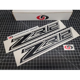 ZR2 Decals (2pk) Underlined Truck Bedside Fender Stickers Fits 2022-2025 Silverado Colorado ZR-2 Select Color: (Gloss Blackout)
