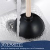 Dandat 12 Pcs Rubber Toilet Plunger with Double Thrust Force