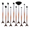 Lizzy 10pc 3D Mermaid Makeup Brushes | Lovely Gradual Cosmetic