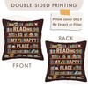 Spwasplo Book Lovers Gifts Pillow Cover 18x18 Inch, Gift for