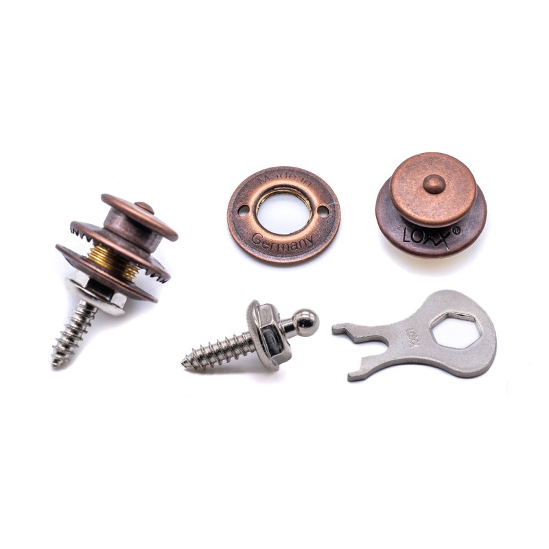 2pcs Loxx guitar strap lock fastener quick release button genuine