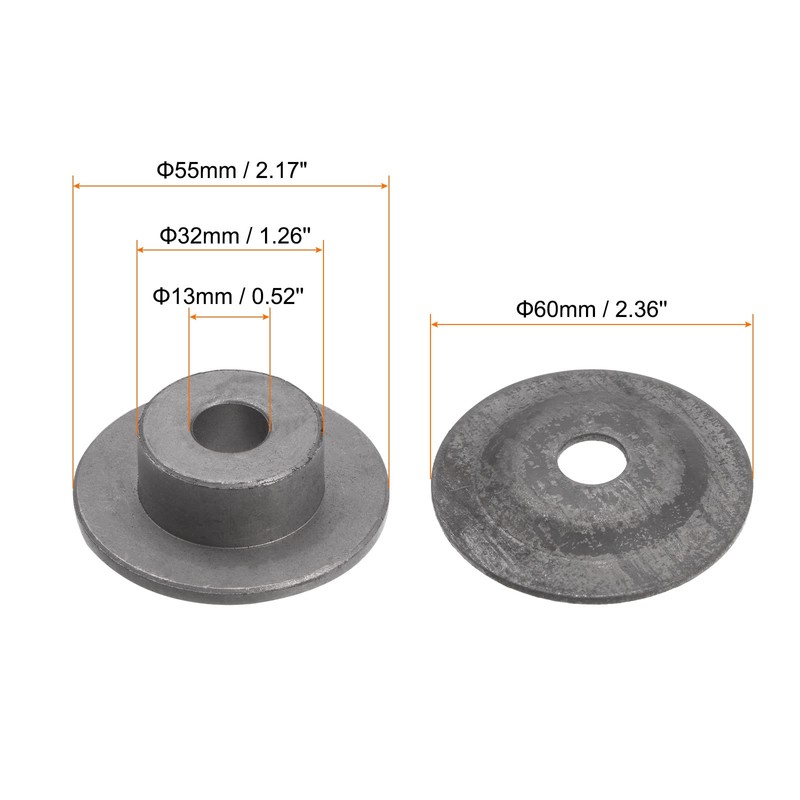 sourcing map 2pcs Bench Grinder Arbor Washer Flange 1.26" OD