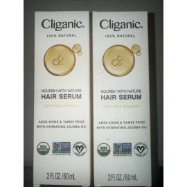Cliganic 2 Cliganic Organic W/Jojoba Oil 2 Oz Moisturizing Hair Serum New BB 05/25