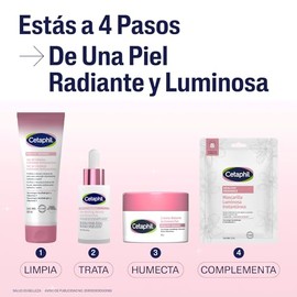 CETAPHIL® HEALTHY RADIANCE Perfecting Sérum Iluminador Facial, Tecnología Gentle Bright, Péptidos Avanzados para brindar luminosidad al rostro 30 ml, Piel Sensible