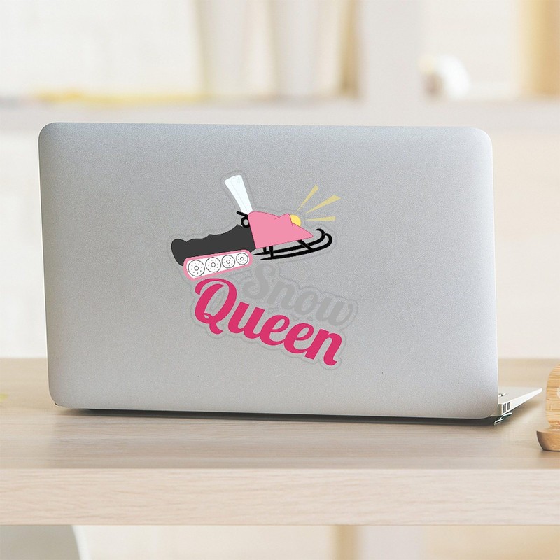 CafePress Snow Queen Medium Die Cut Sticker, 5.75" x 5.75"