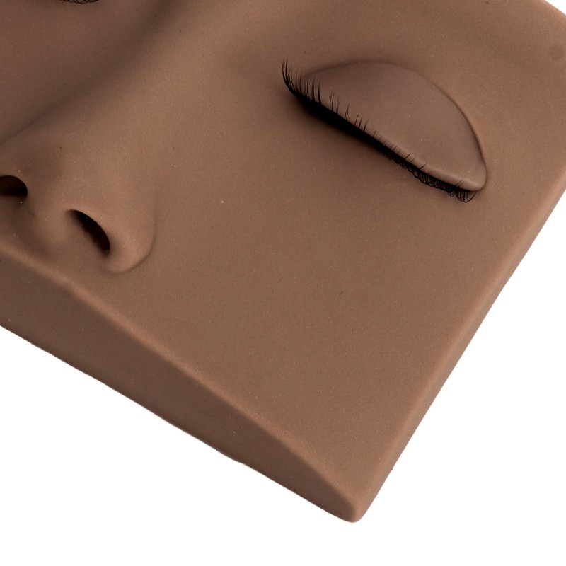 Lash Mannequin Head with 3 Pairs Replaceable Eyelid Silicone Eyelash