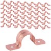 HoldRite 1/2 Inch Copper 2-Hole Strap, 50 Pack, Pipe Support,
