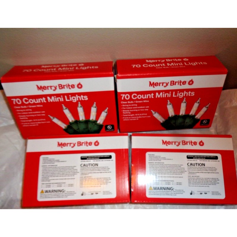 Merry Brite 4 Pack Merry Brite Each 70 Count Mini