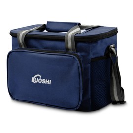 Insulated Lunch Bag for Men & Women-Leakproof Cooler Bag with Adjustable Strap, Large Reusable Lunch Box for Office, Beach, Picnic & Travel (Navy Blue, 14L)