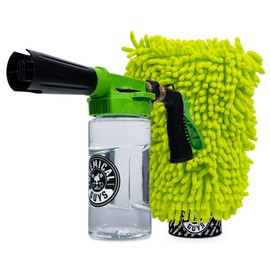 Chemical Guys Foam Blaster 6 Foam Car Wash Gun and Chenille Premium Scratch-Free Microfiber Wash Mitt, Lime Green - (Car Wash Foamer Connects to Any Garden Hose) EQP365 (2 Items)
