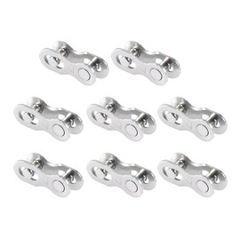 X AUTOHAUX 8 Pair 6 7 8 Speed Bicycle Master Chain Link Connectors Silver Tone