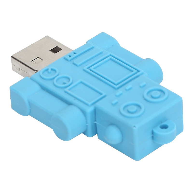 Cartoon U Disk Blue Robot Appearance High Speed Bulk Storage