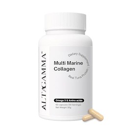 Colageno Marino Hidrolizado Puro y Omega 3 - Orgánico 60 Cápsulas