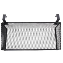 Zerodeko Bedside Hanging Basket Bedside Shelf for Bed and Bunk Bed Hospital Bed Dormitory Storage Basket Hanging Organiser for Bedside Table Phone Book Drinks Handkerchief Black