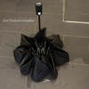 iX-brella Reverse Reverse Opening Fiberglass Pocket Umbrella with Coloured Spokes,
