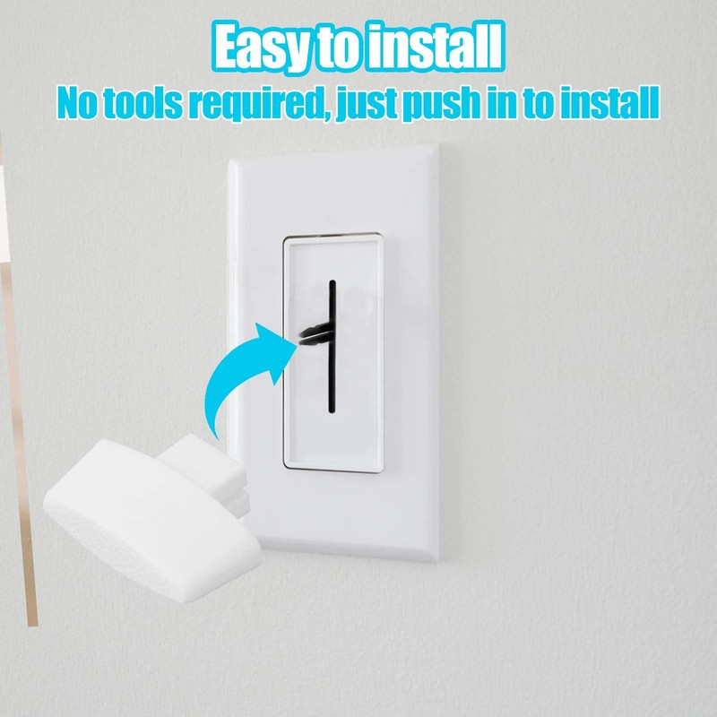 4pcs Dimmer Replacement Knob, PETG Material Lamplight Switch Knob White