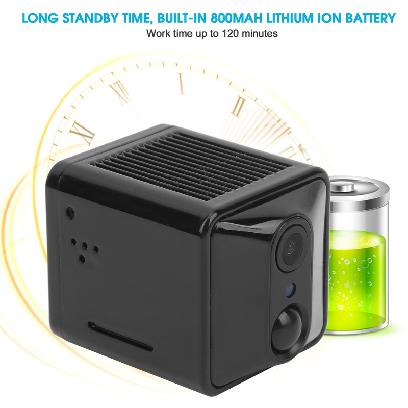 Security Camera 1080P IR Night Vision Mini Portable Cam Surveillance