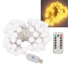 LED Ball String Lights USB Interface 8 Light Modes Warm