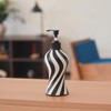 Black and White Zebra Stripe Soap Dispenser, Modern Refillable Hand