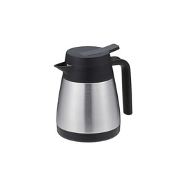 Pearl Metal HC-14 Thermal Insulated Pot, Tabletop Pot, 16.9 fl oz (500 ml), 0.5L (0.5 L), Stainless Steel, Double Wall Vacuum Construction, Silver