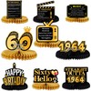 Back in 1964 Black and Gold Table Honeycomb Centerpieces Happy