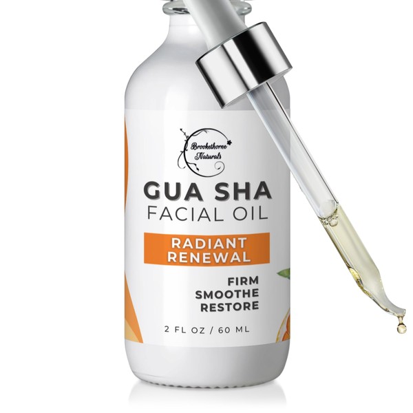 Brookethorne Naturals Gua Sha Oil for Face | Radiant Renewal
