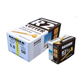 Reisser Cutter Reisser 8200S220400254 Csk Pozi Yellow Woodscrew 4.0 X 25mm CP (Box 200), 4 x 25mm