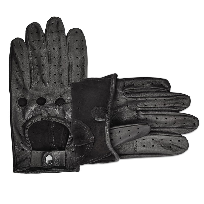 SURAWIL Mens Leather Driving Gloves Touchscreen, Unlined Thin Leather Driving