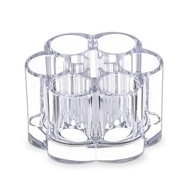 MOSIKER - Soporte de acrílico para lápiz labial, diseño de flores pequeñas y compactas, con 12 ranuras