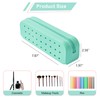 RSRSLEII Cute Silicone Makeup Brush Holder with Holes, Soft Portable