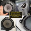 RED WOLF Car Front & Rear Door Speaker Upgrade for