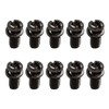 Commercial Electric Ceiling Fan Motor Screw Kit, Black, 10 Screws