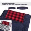 REDCAMP Small Camping Pillow Lightweight and Compressible, 1PC Flannel Travel