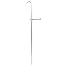Kingston Brass CCR601 Vintage Shower Riser And Wall Support, 6-Inch, Polished Chrome