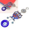 Blue Eye Owl Keychain Good Luck Beautiful Blessing Amulet Car