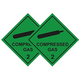 ButterFox earphonesPack of 2 Compressed Gas Car Stickers for Paramedic, Ambulance, Doctor, Medic, First Responder & Diver