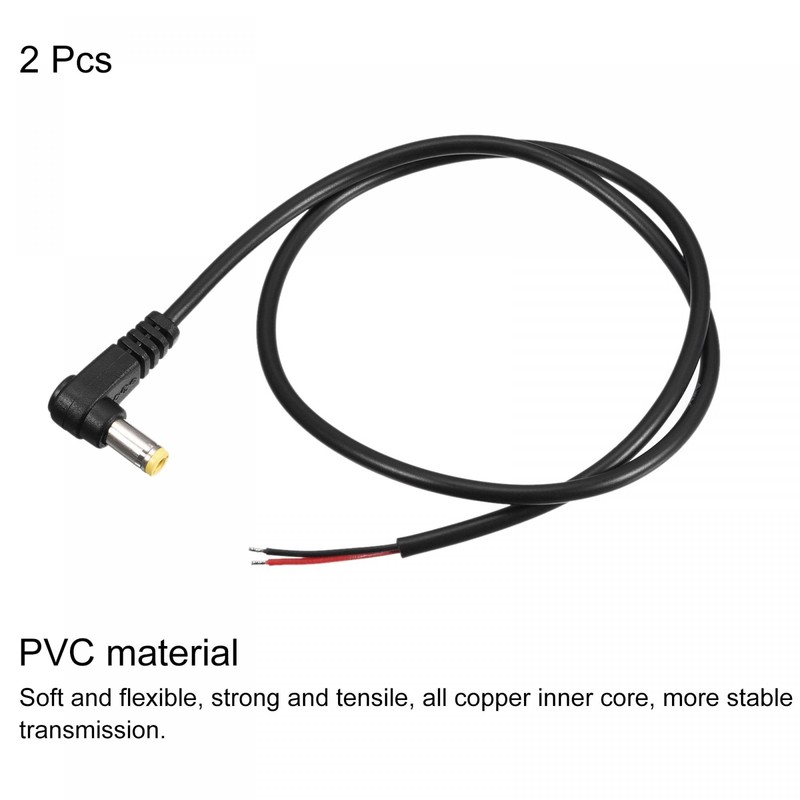 sourcing map 5.5mm x 2.1mm 90 Degree Right Angle DC