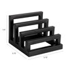 Bloomingville, Black Tri-Sectional Metal Plate Stand Organizer, Small