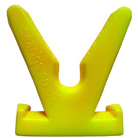 searigs - Sea Fishing 1 x Hi Vis Orange & Yellow Rod Rest For Pier & Boat Rail Sea & Coarse Angling zip on - zip off design
