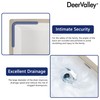 DeerValley 23.9"x15.79" Undermount Bathroom Sink Rectangular Undermount Sink White Ceramic