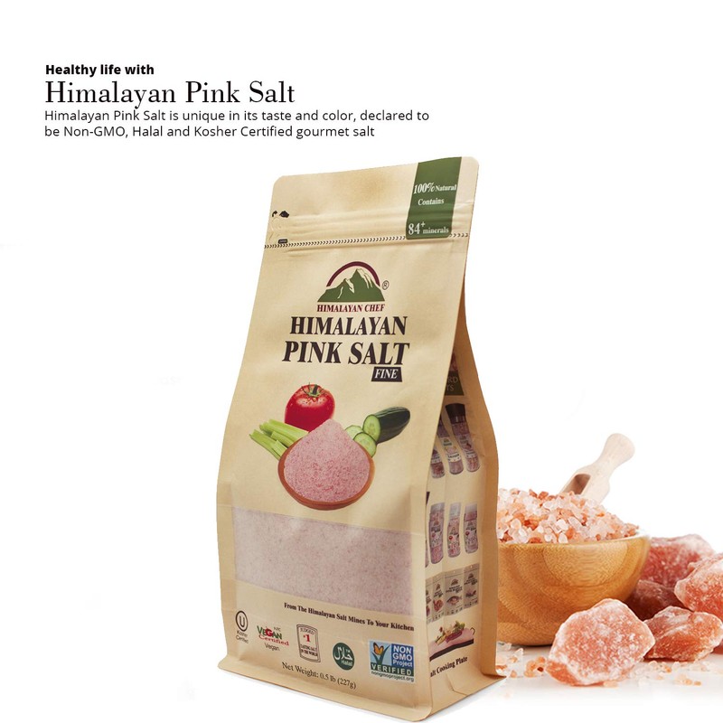 Himalayan Chef Pink Himalayan Salt, 3 lbs, Fine Grain |