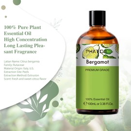 PHATOIL Bergamot 3.4 fl oz (100 ml) Essential Oil Essential Oil Aroma Oil Gift
