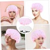 Minkissy Waterproof Shower Cap Soft Elastic Double Layer Hair Protection