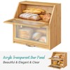 Vriccc Extra Large Bread Box with Cutting Board Bamboo Wood